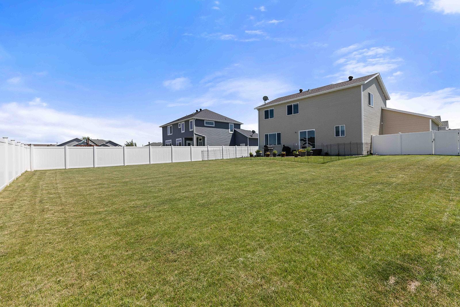 Backyard with Sprinkler System