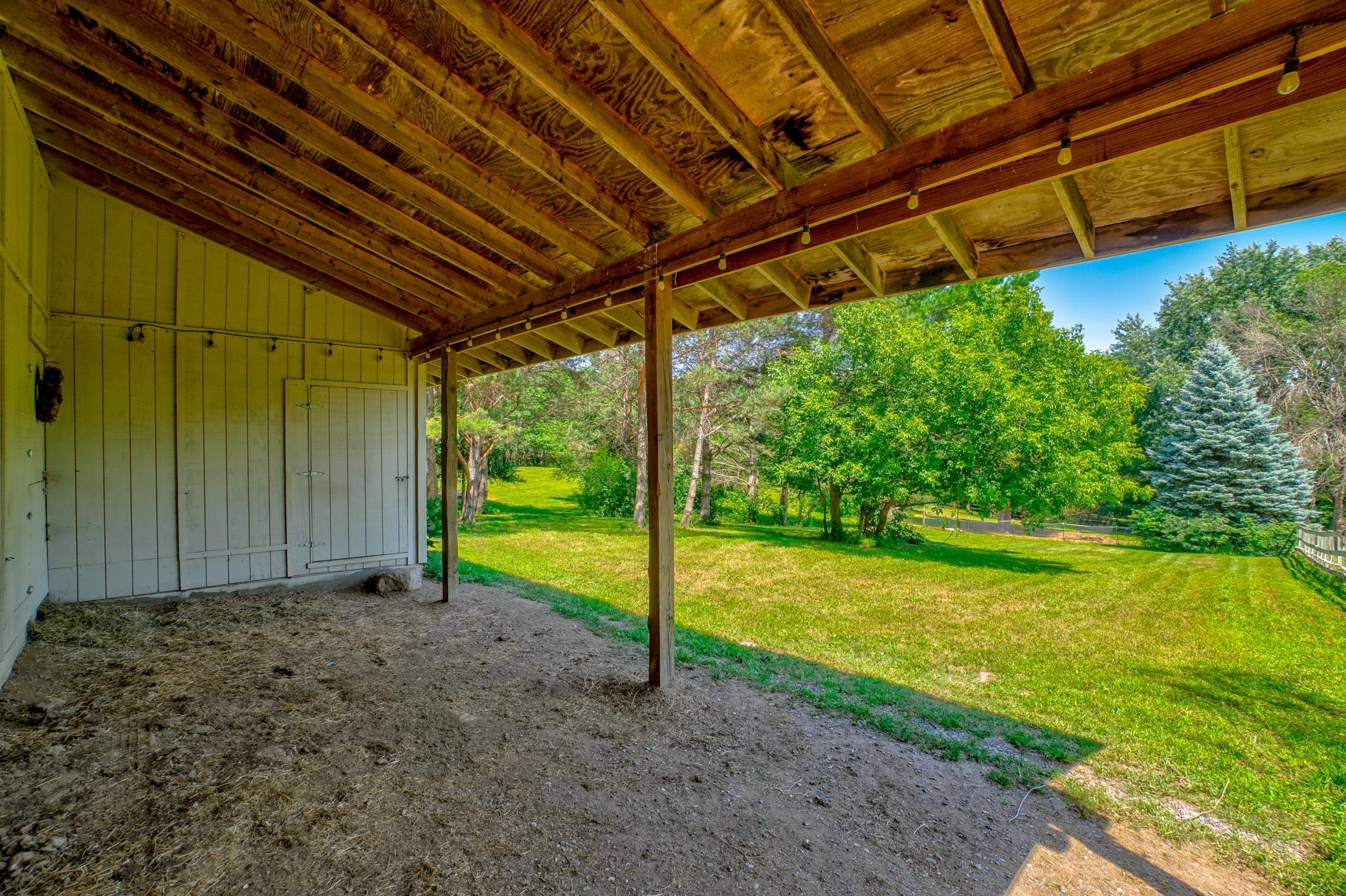 An additional pasture provides added flexibility for sheep, hobby livestock, or other animals