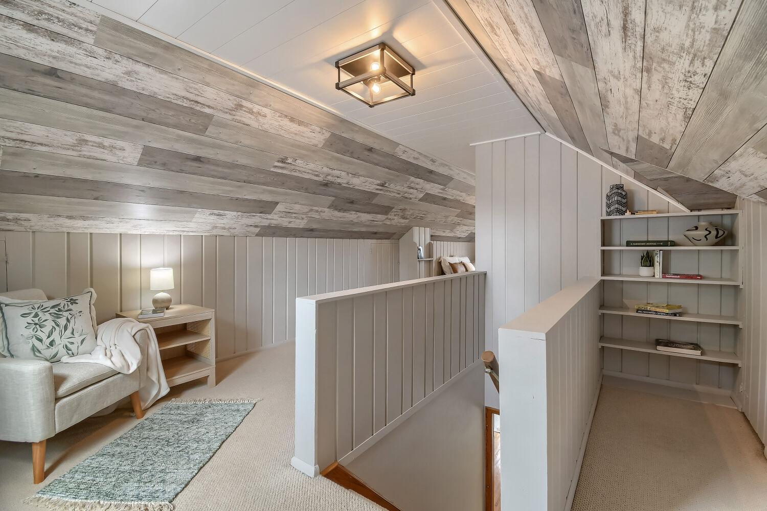 Four scuttle storage cabinets, 2 built in shelves, and room to create multiple living areas. How will you make it your own?