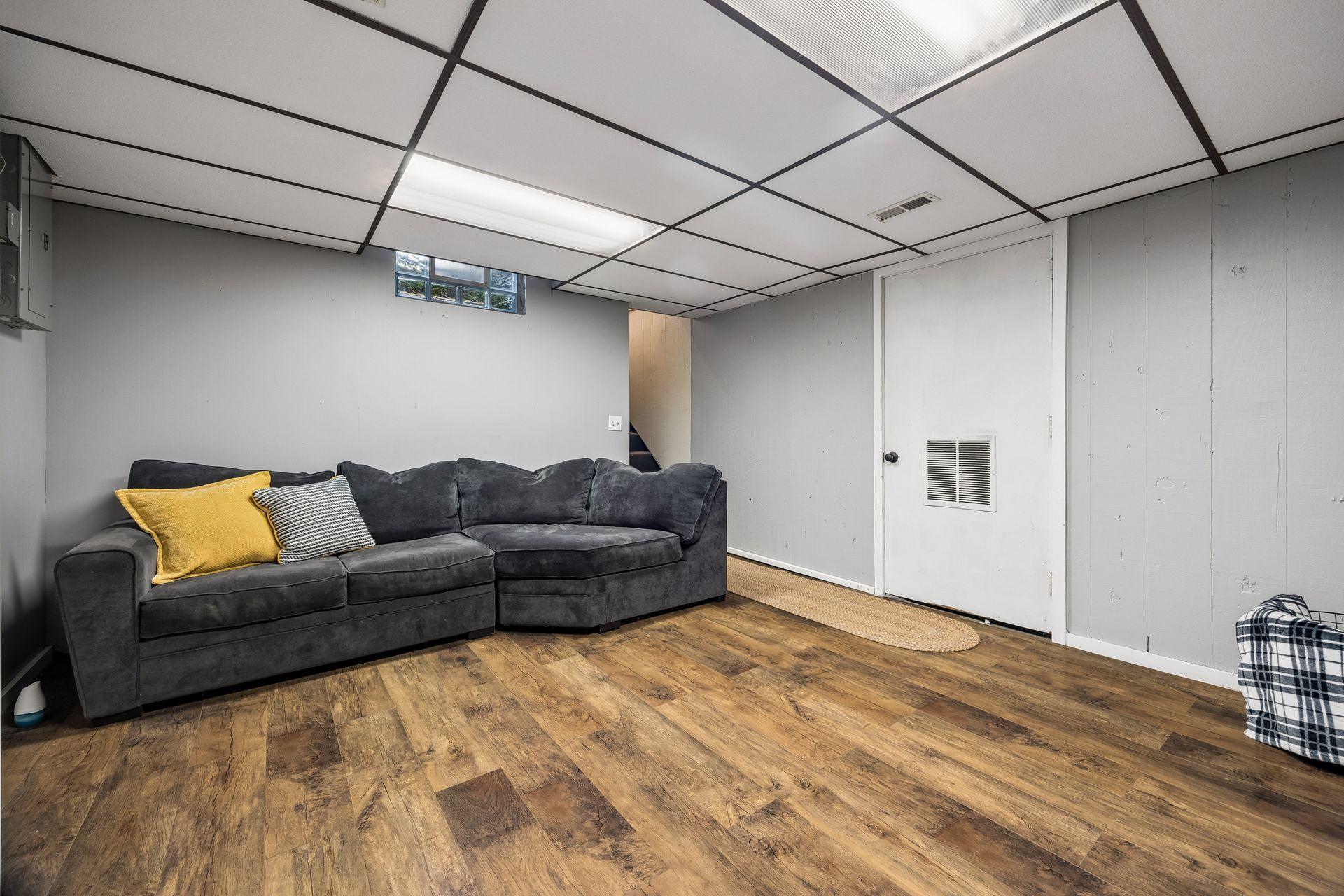 The basement area has recently been finished