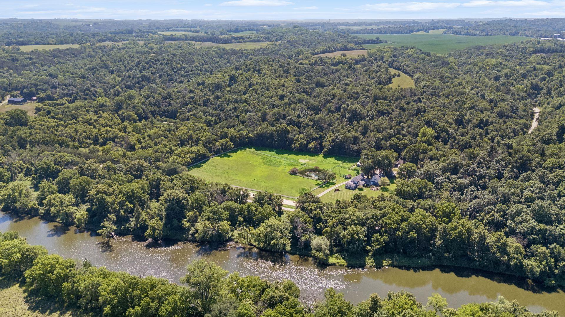 Notice how the home is tucked away among the trees, creating a peaceful sense of privacy.