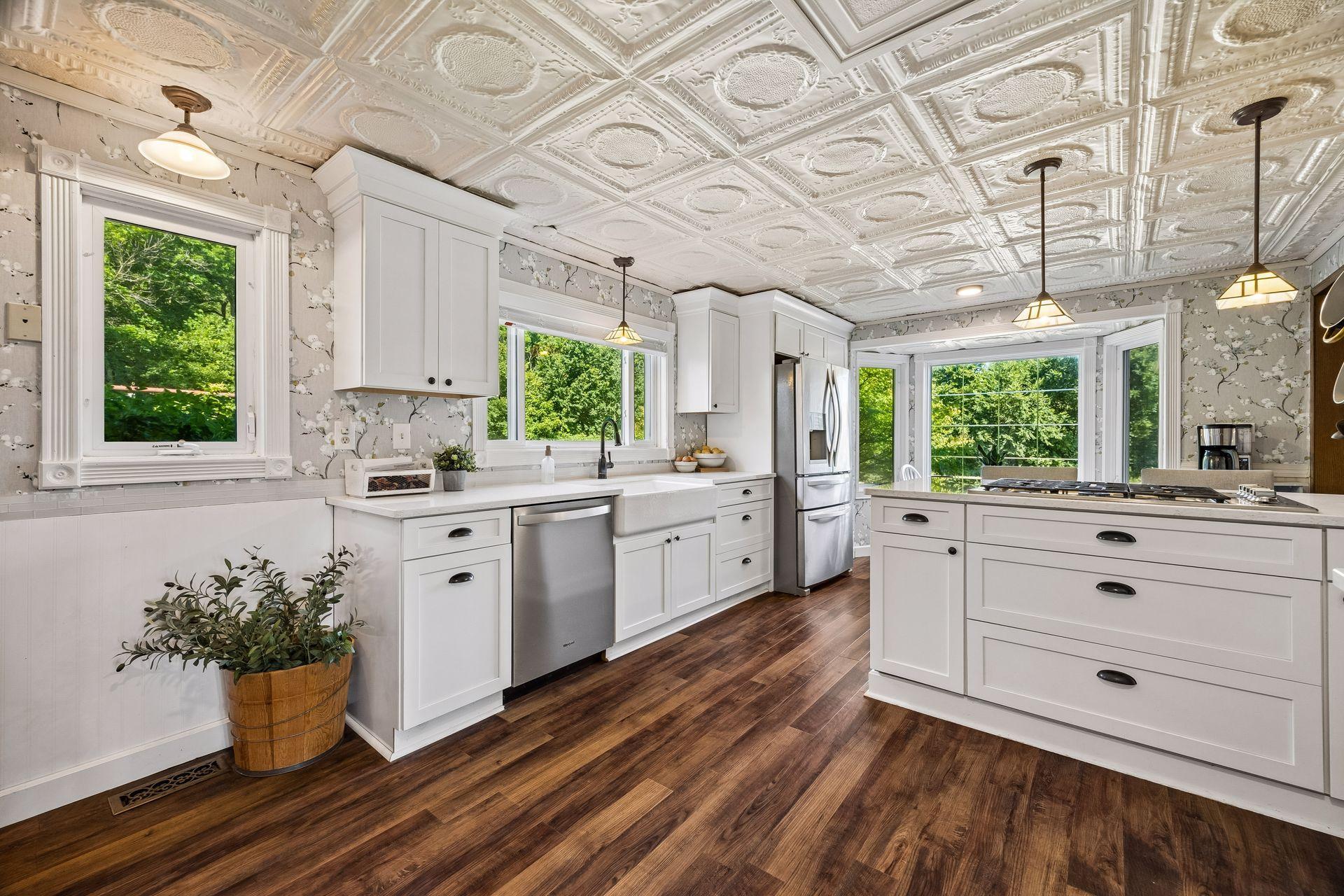 The kitchen has been fully remodeled within the last few years.