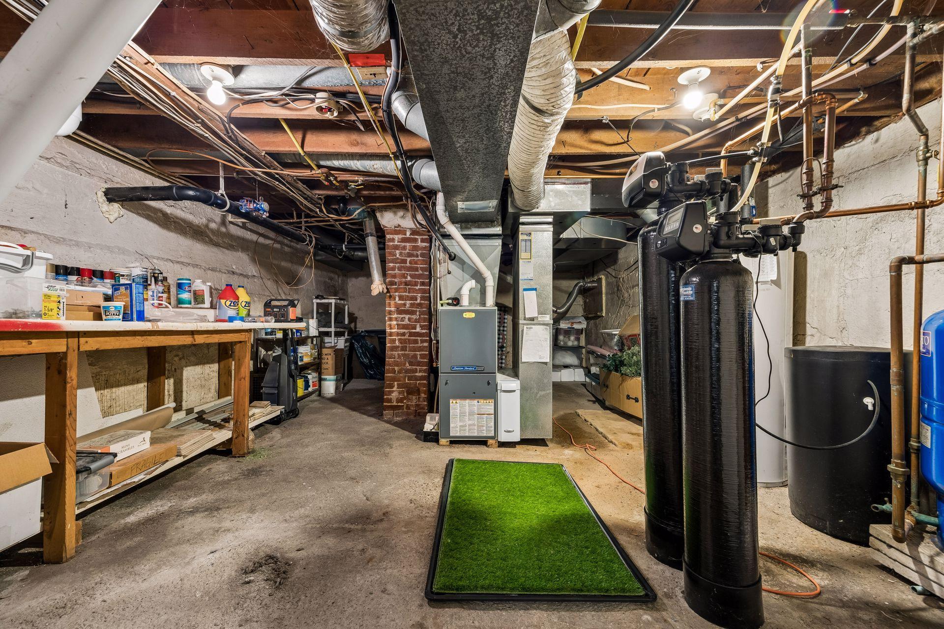 The utility room also provides some extra storage