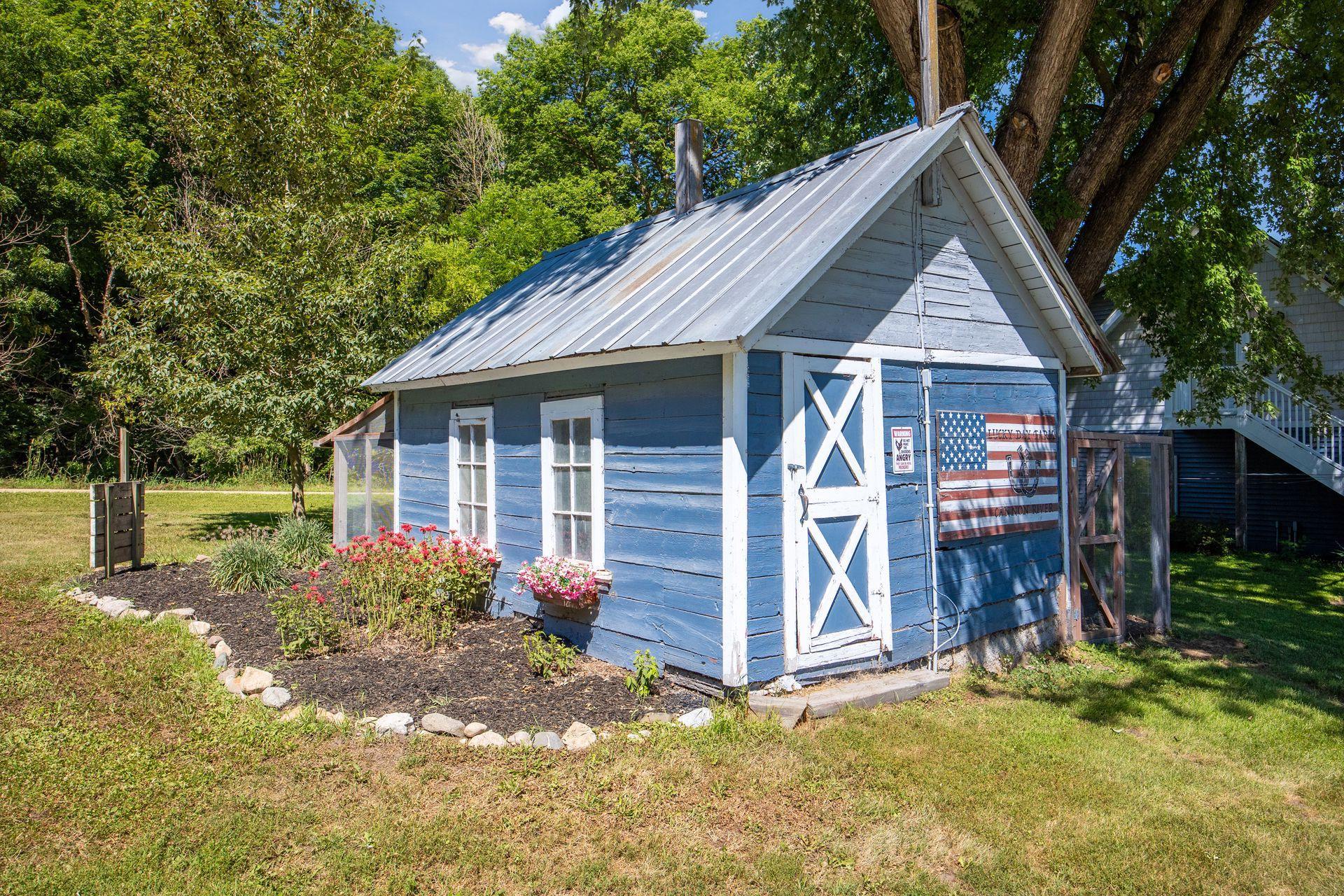 Enjoy the farm fresh eggs you'll get from the chicken coop!