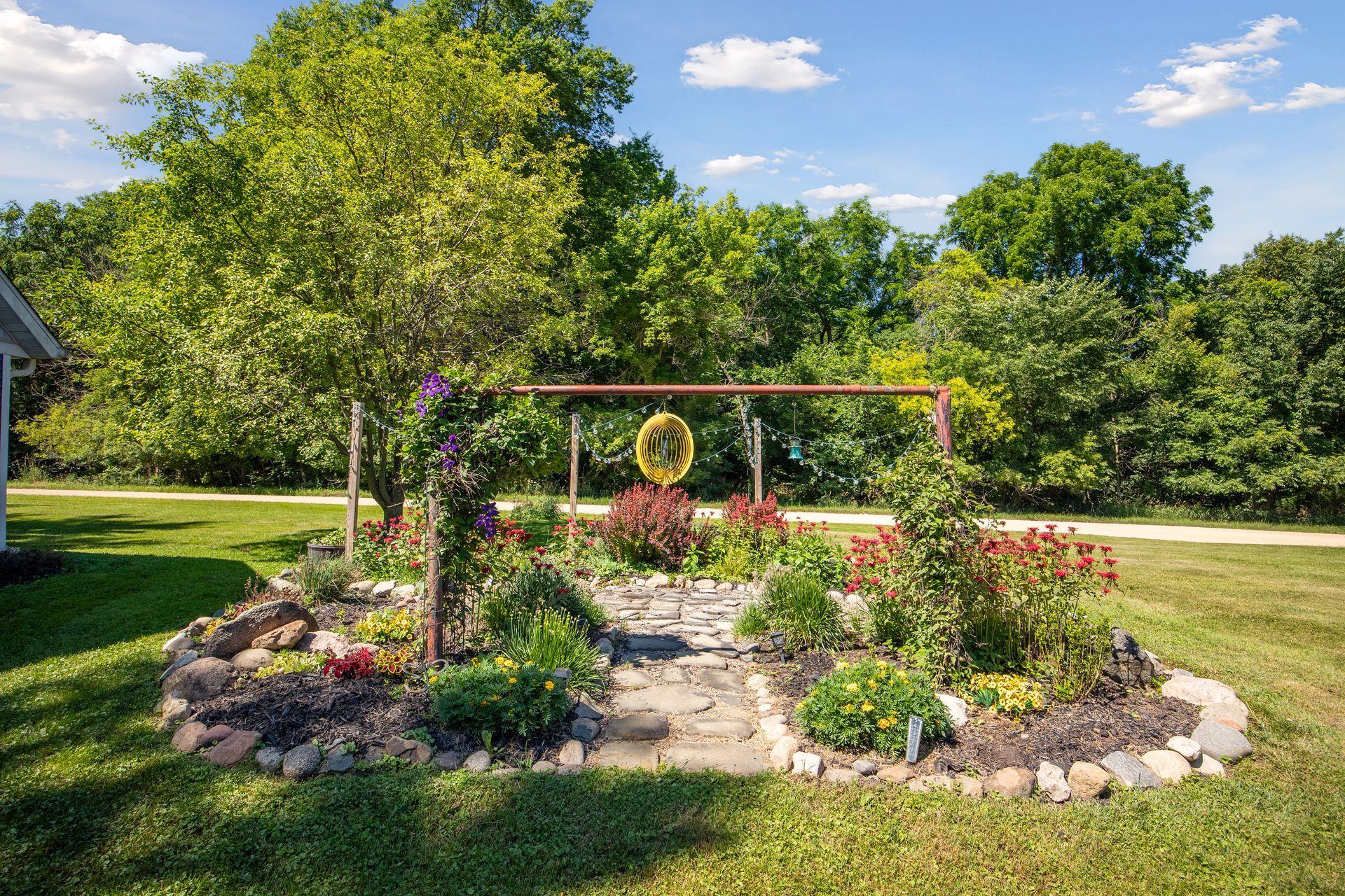 Beautiful landscaping throughout the property