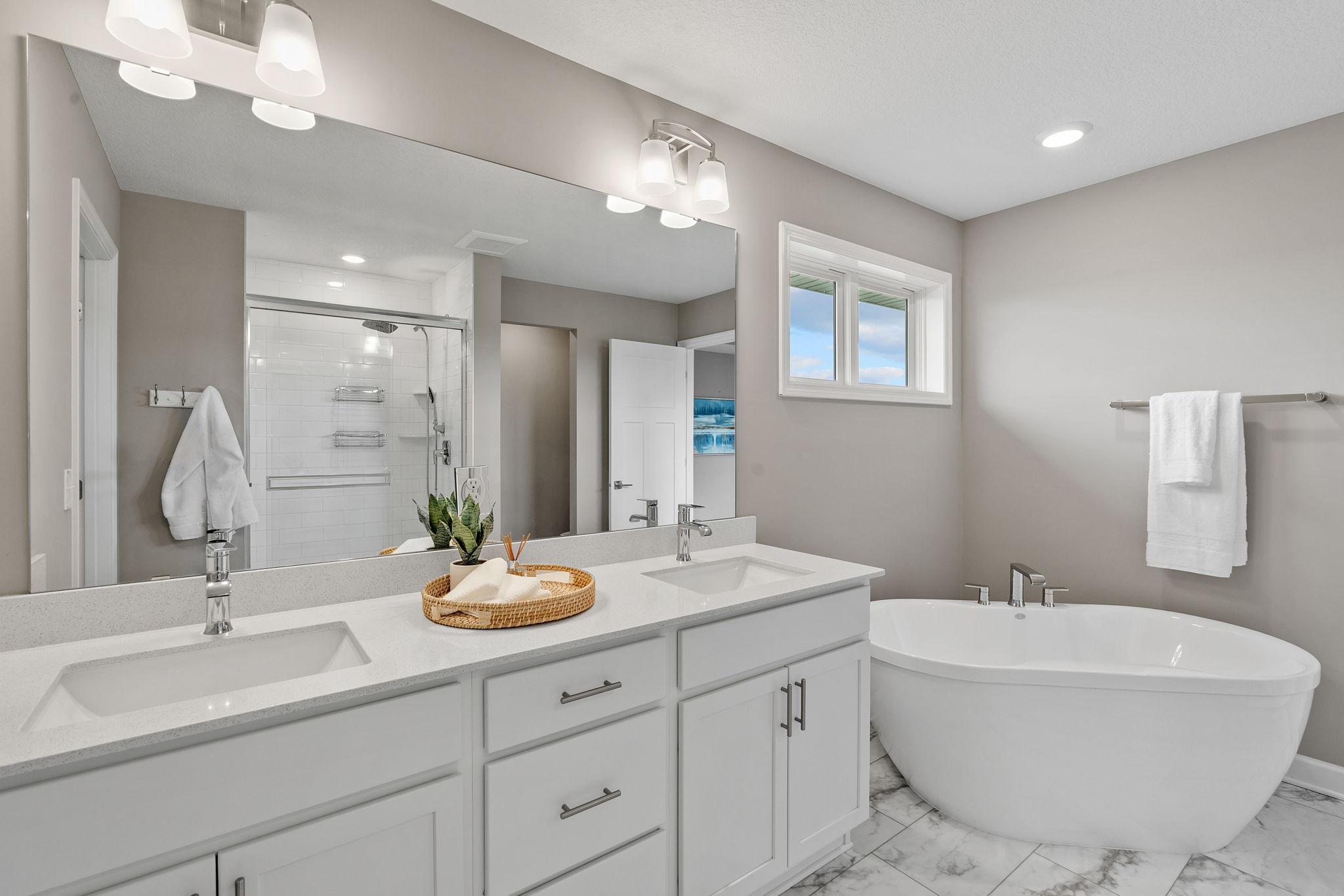 Upper level private primary bathroom