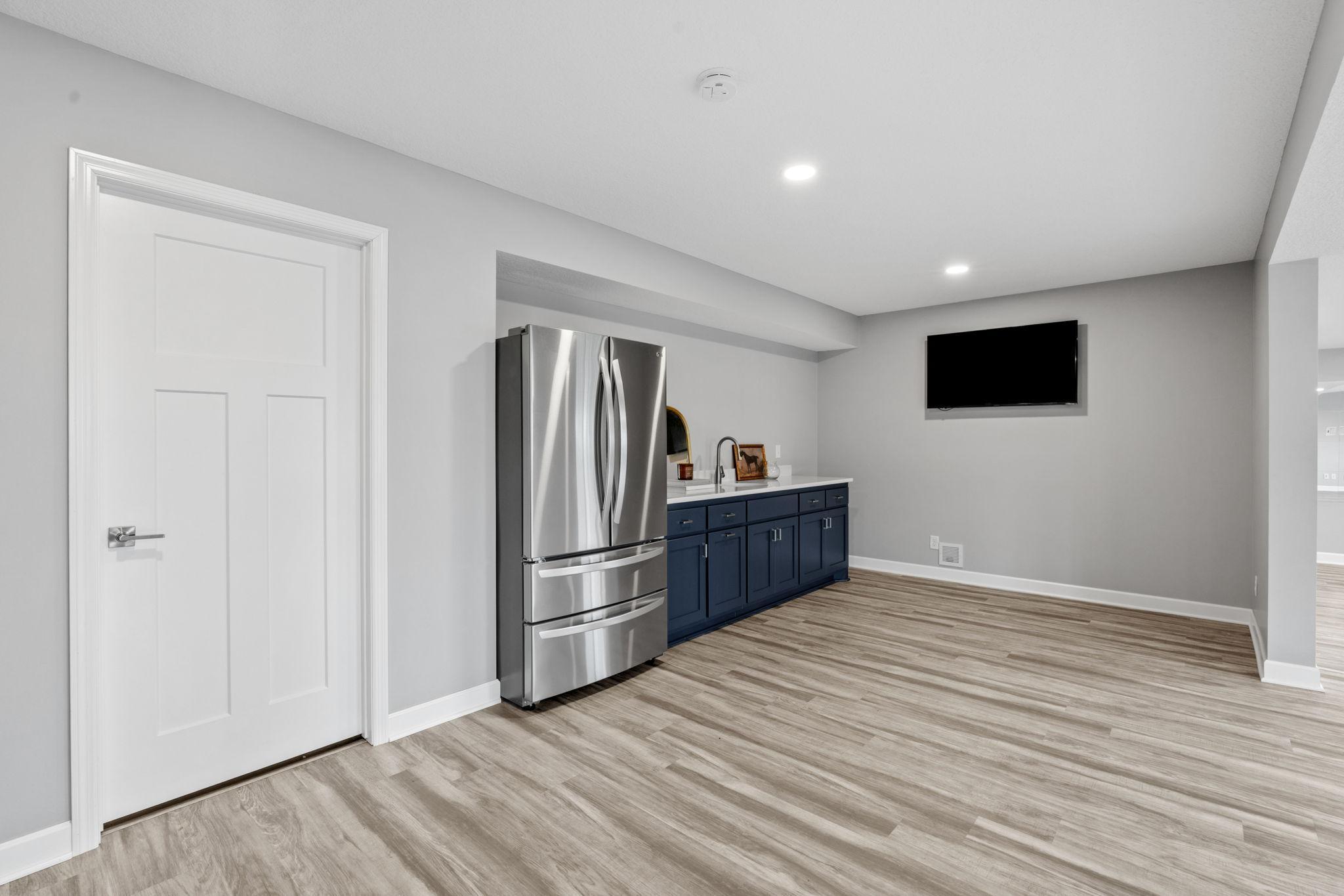 Newly finished lower level