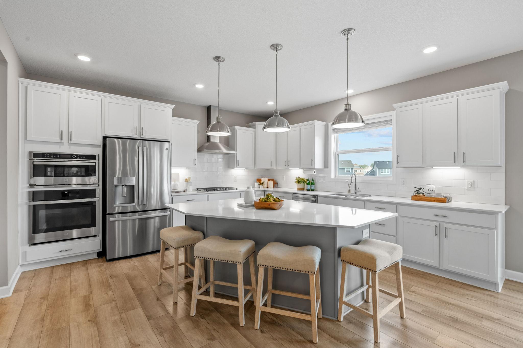 Upgraded oversized kitchen island
