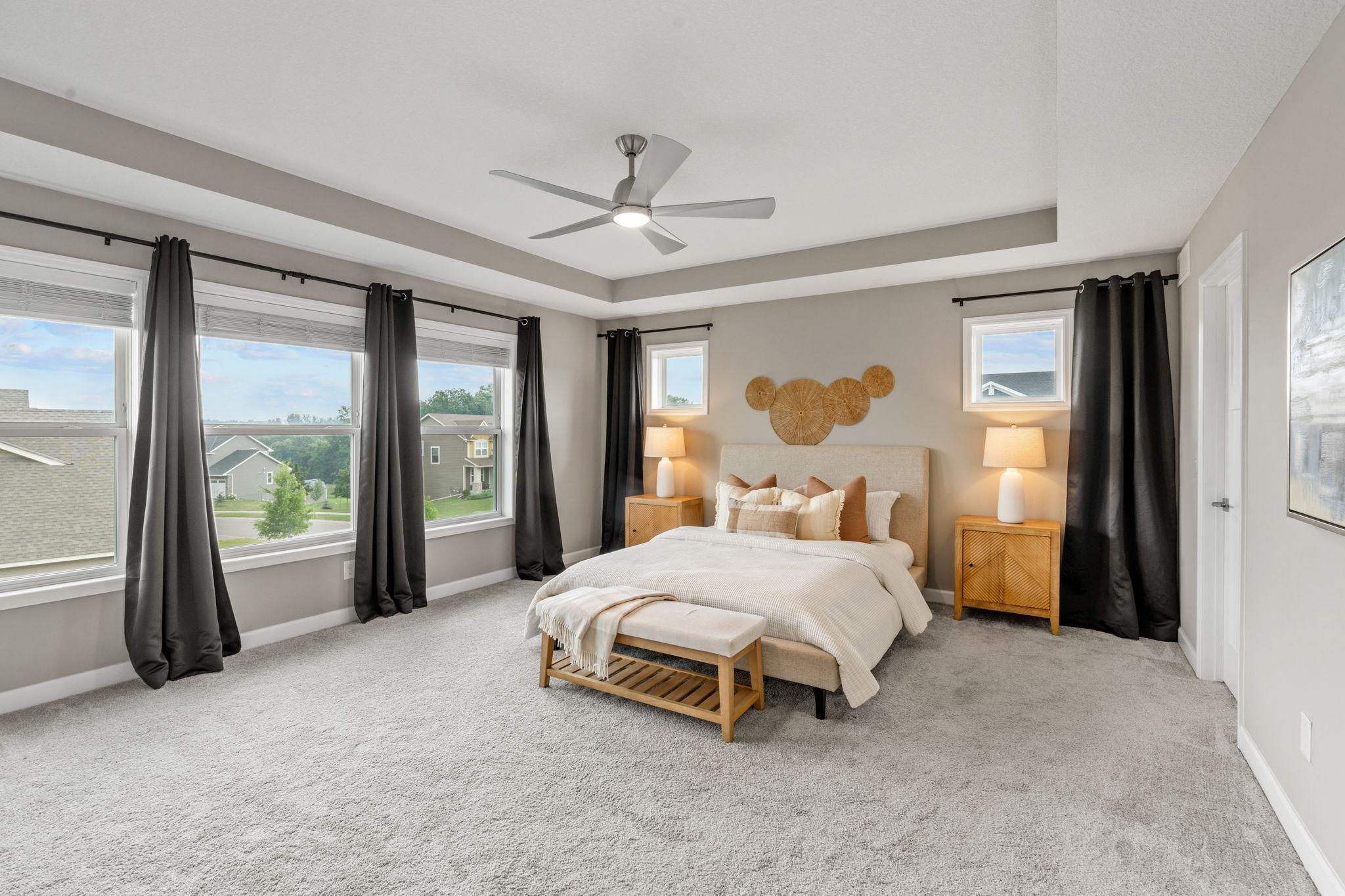 Upper level primary bedroom/bedroom 1