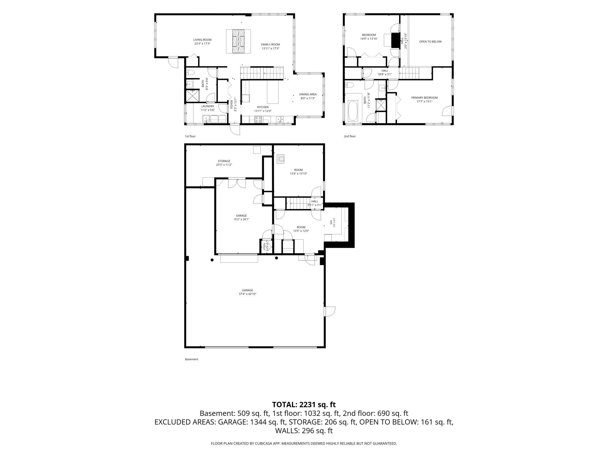 Combined floor plan