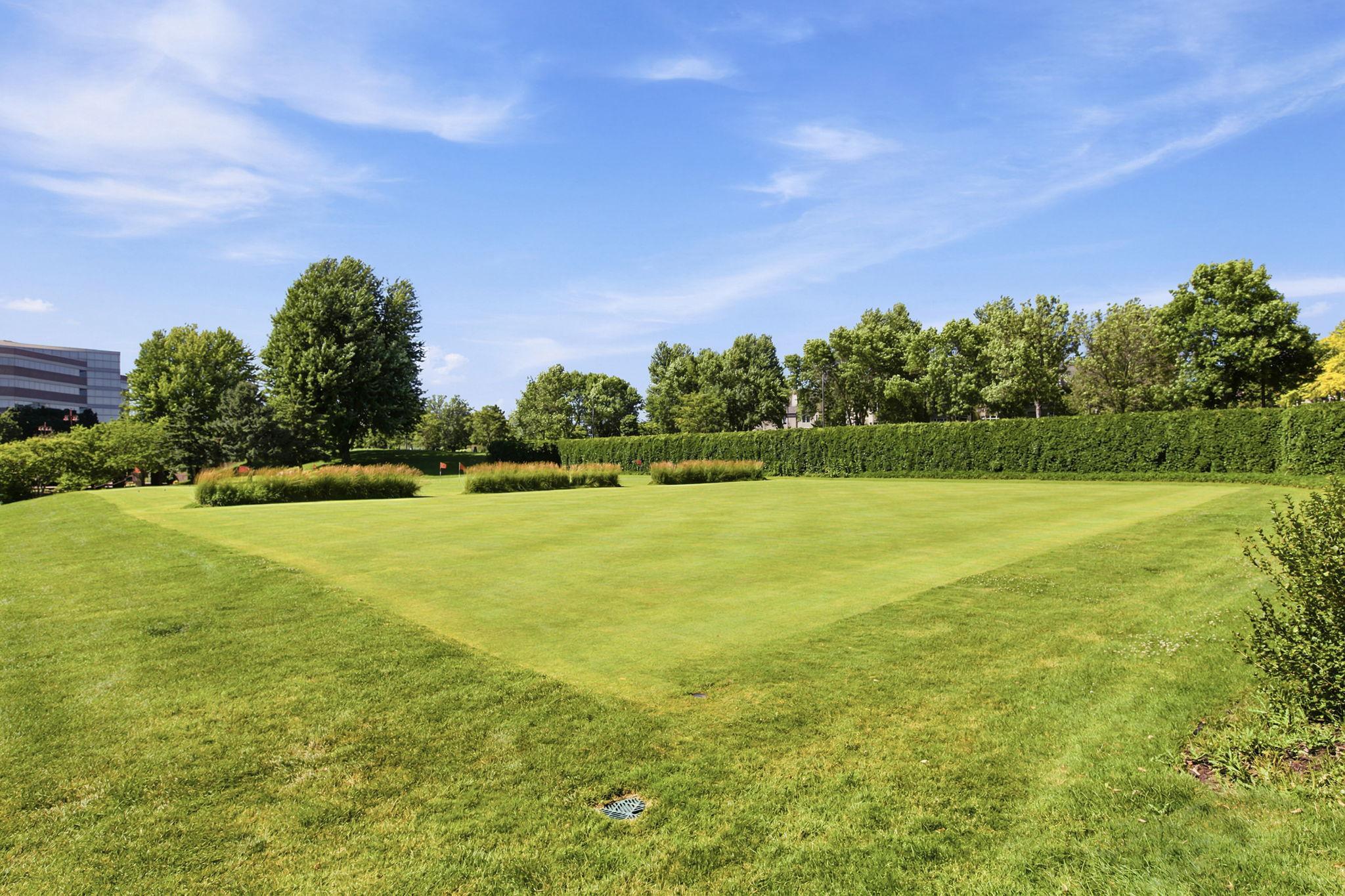Bocce ball area