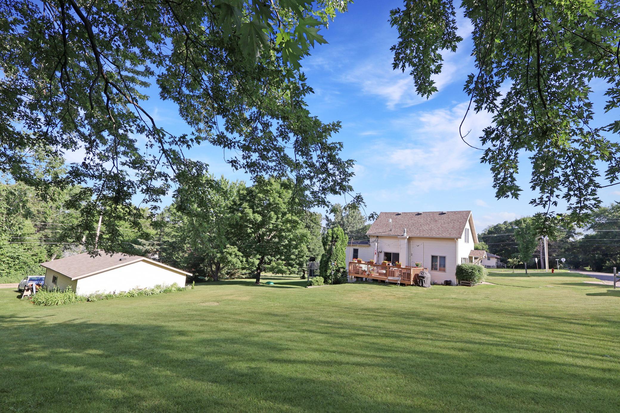 Spacious triple lot.