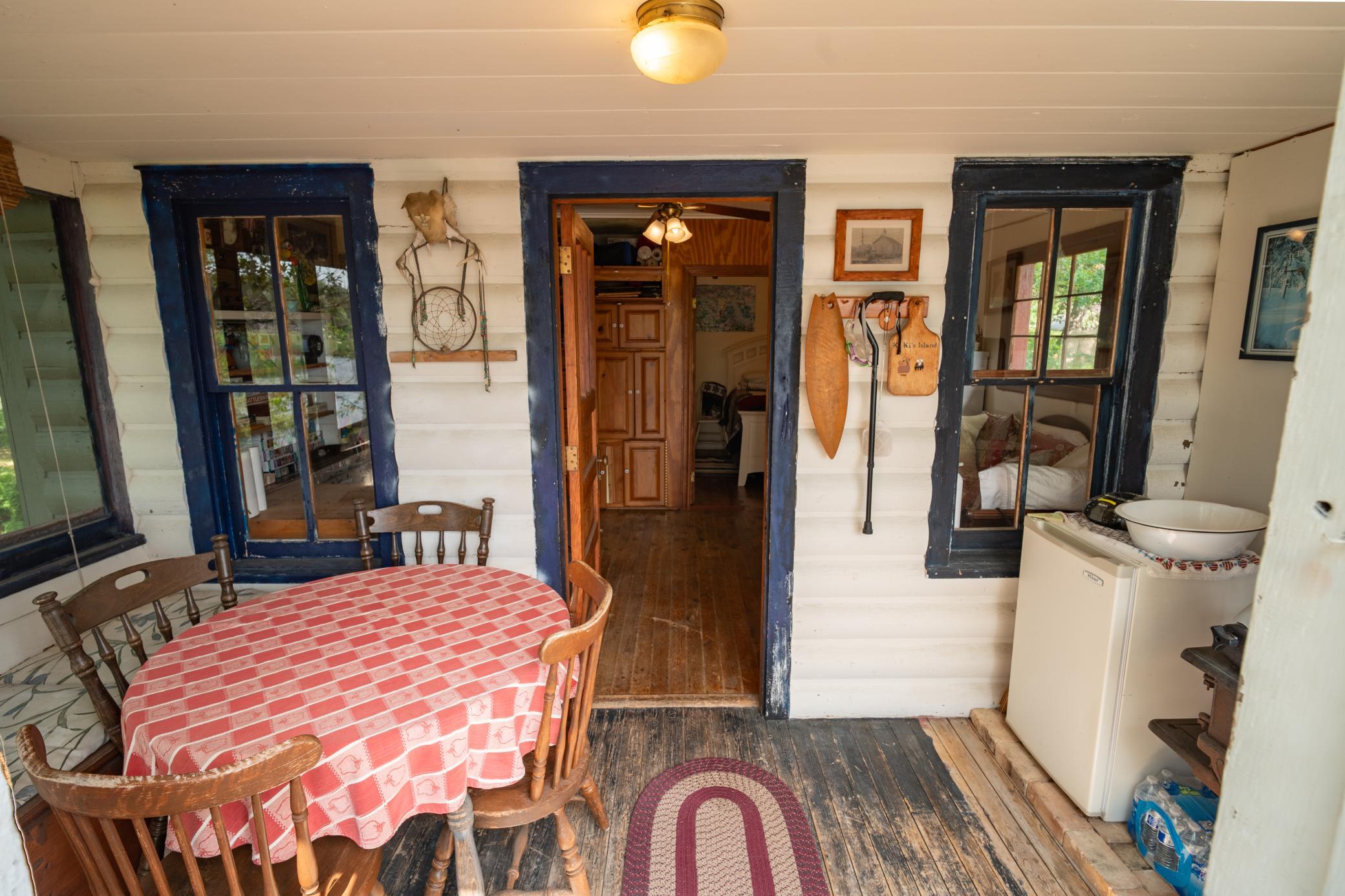 Front porch of the bunk house - electricity but no plumbing