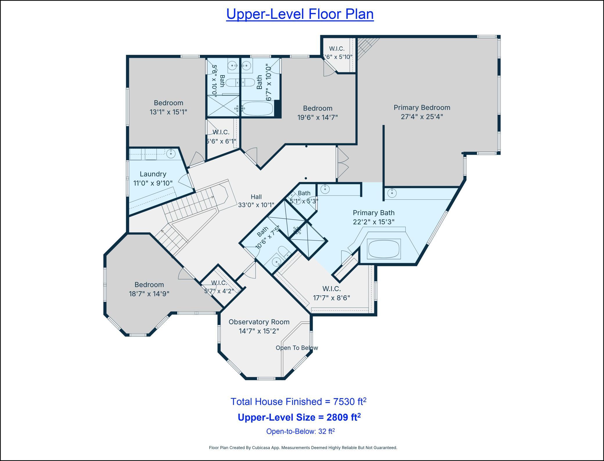 Upper-Level Floor Plan