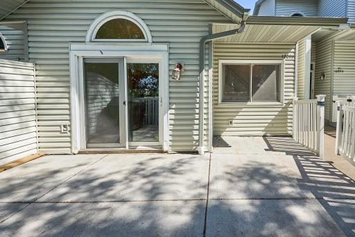 Brand new cement patio