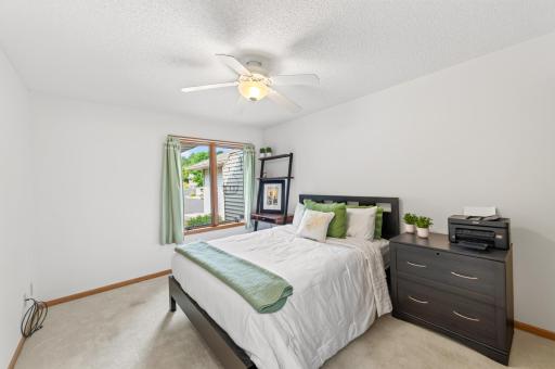 Second upper bedroom is also large and pretty.