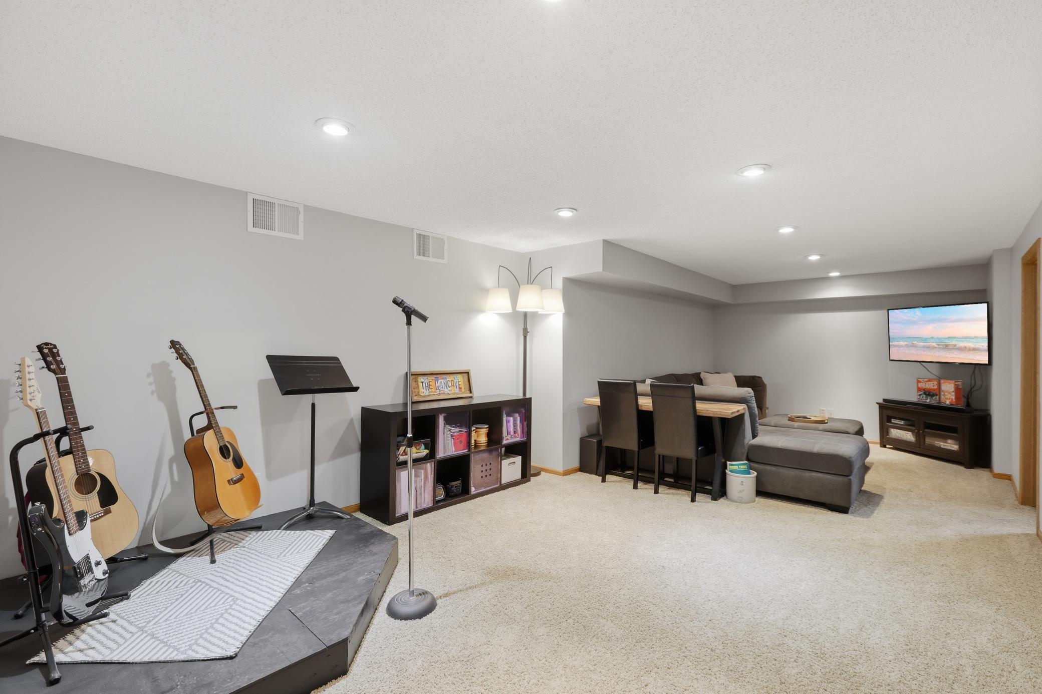 Versatile Lower Level Ready for Entertaining