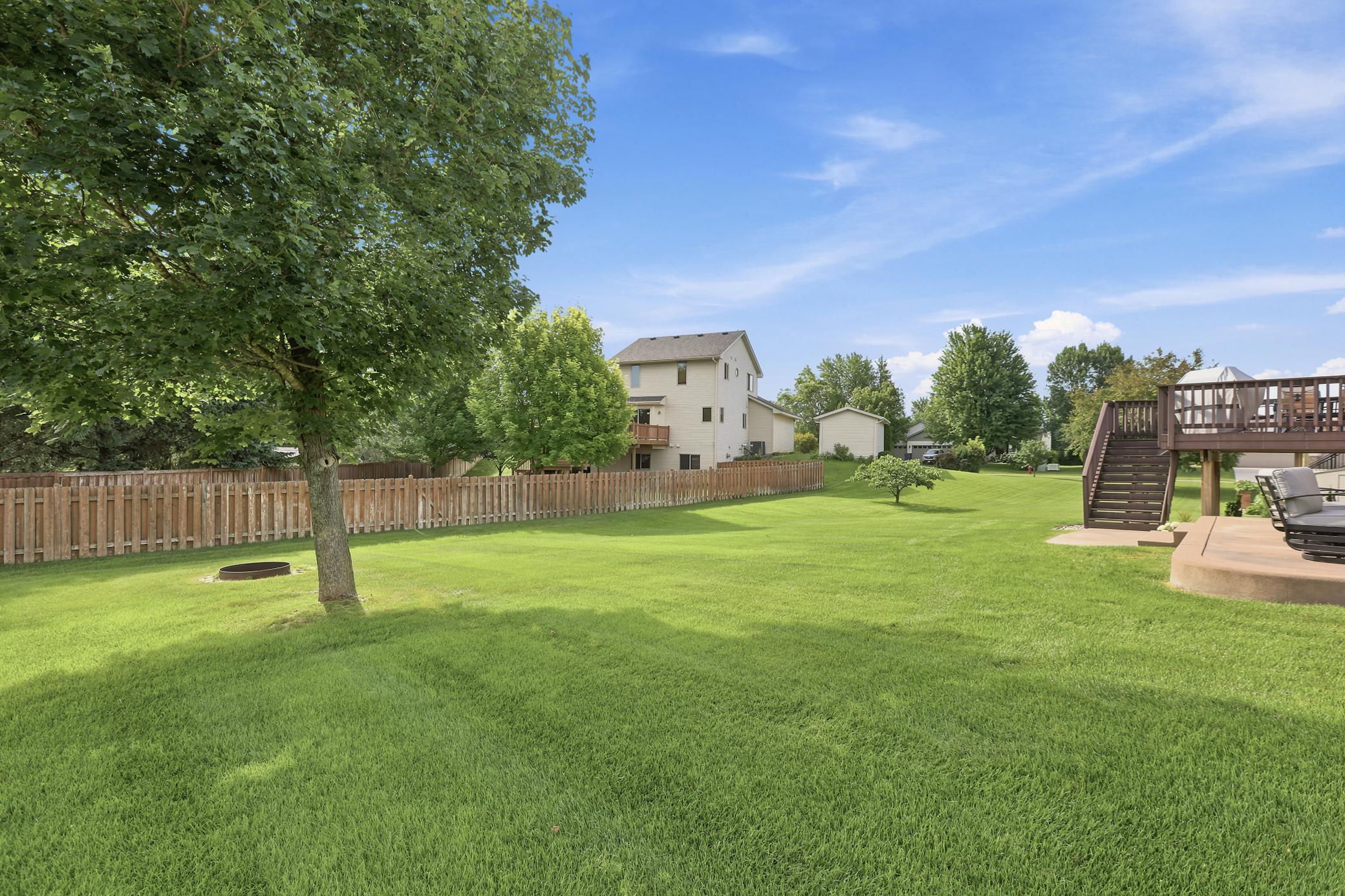 Private Backyard Oasis with Fresh Landscaping