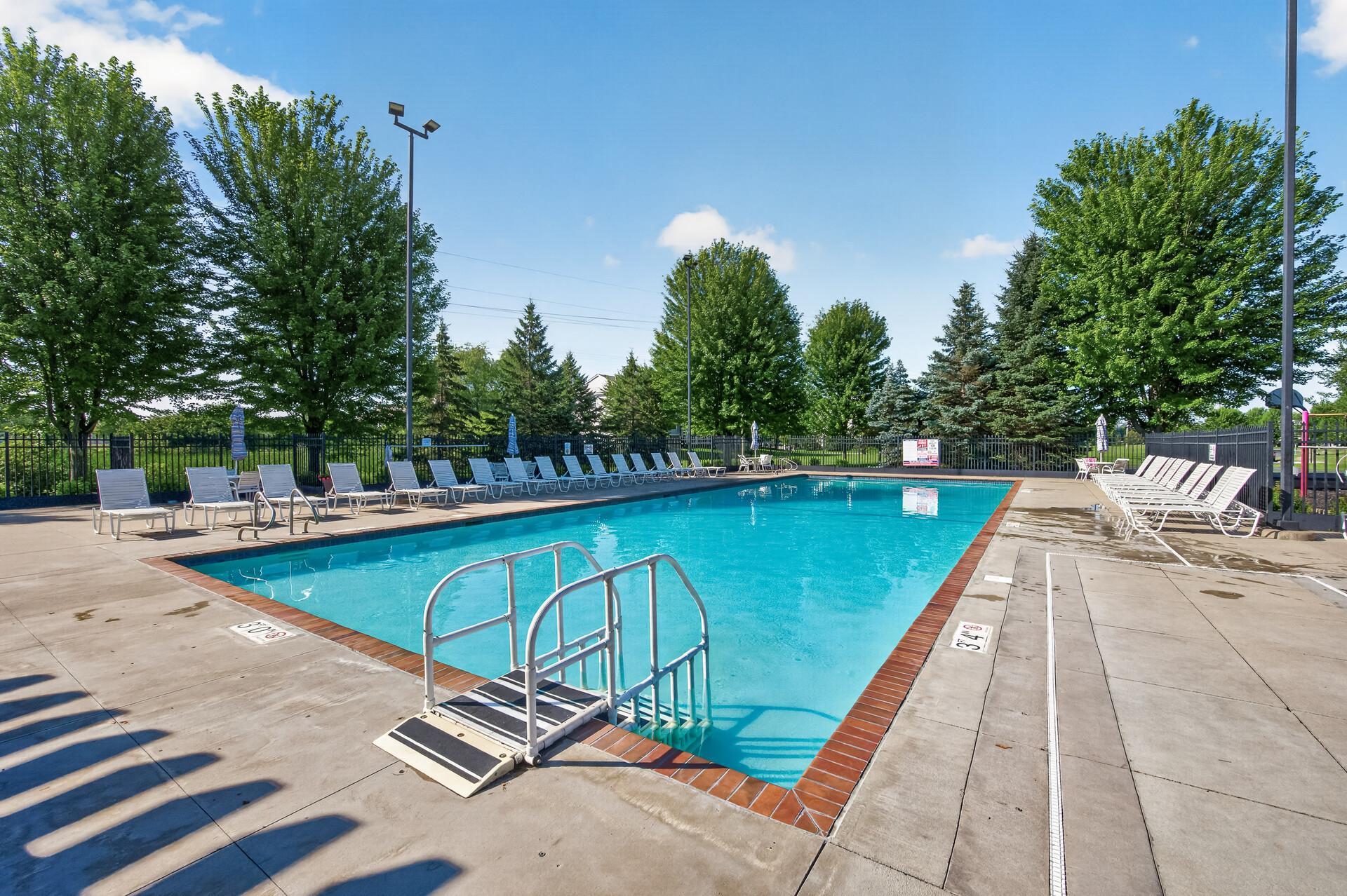This is the community that has it all — heated pool, kids splash area, playground, fitness center, basketball court, and a rentable community center featuring a full kitchen, amusement room, and pool table. Welcome to Waters Edge!