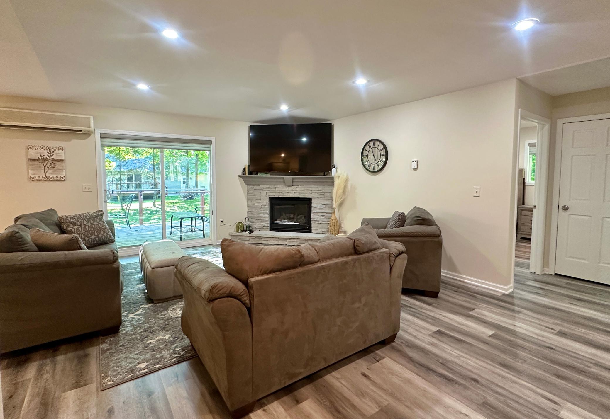 The home is heated and cooled with the mini split shown in the photo but is also heated with in floor heat.