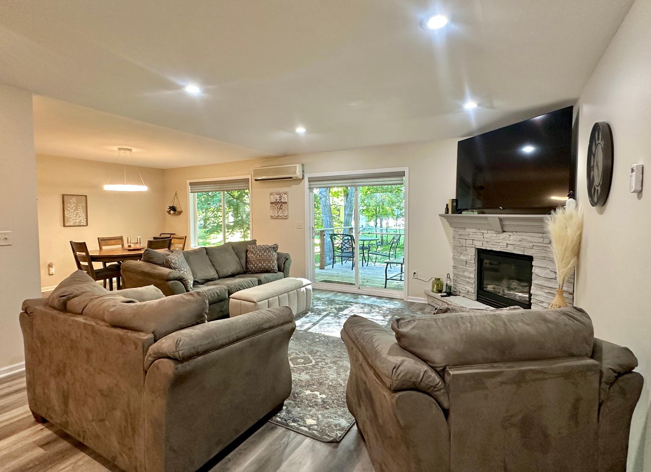 Wheather watching ball games or movies, this space is very inviting!!!