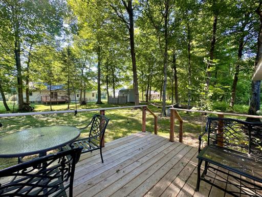 View from your deck, this area out back is very park like!