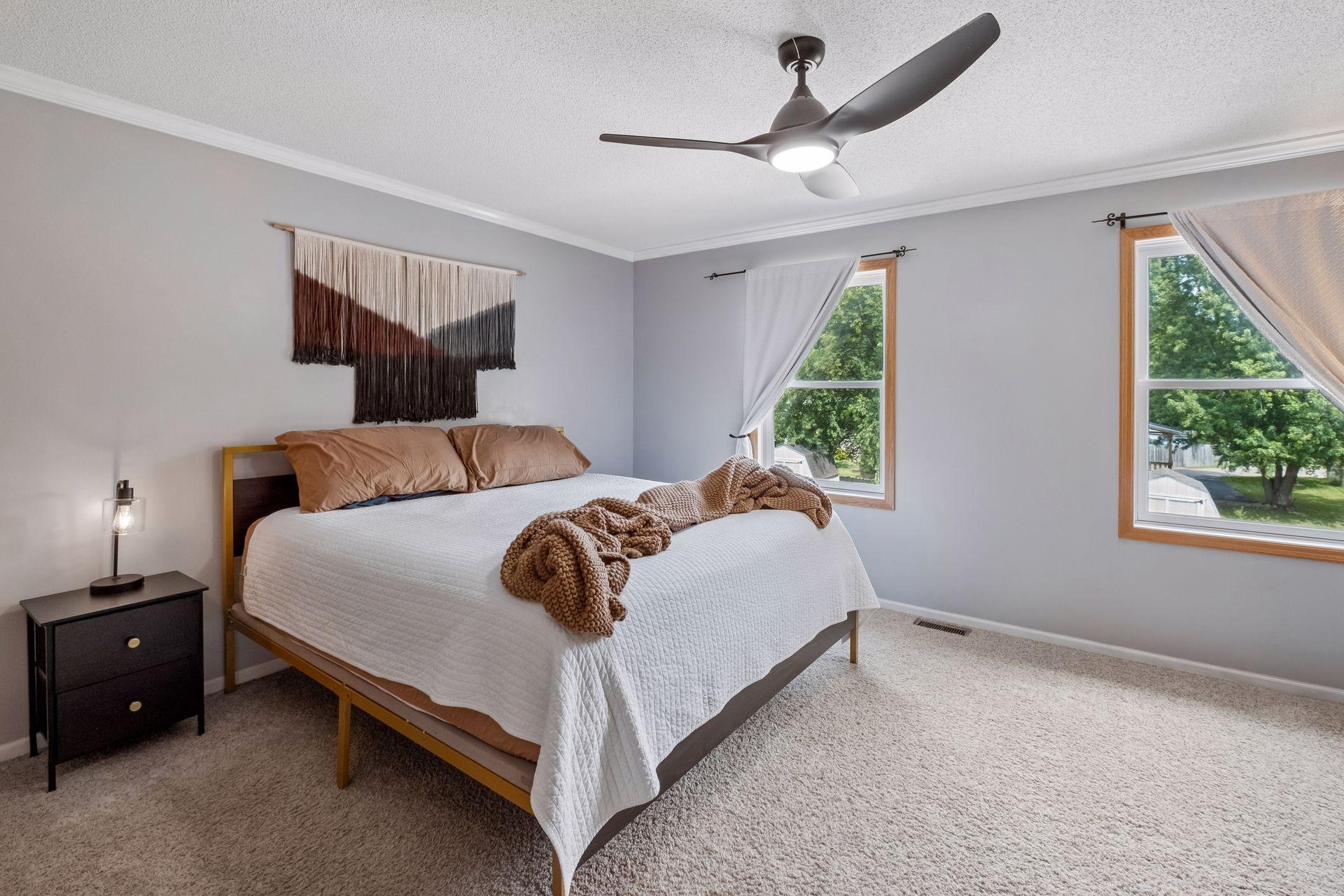 Upper level primary bedroom