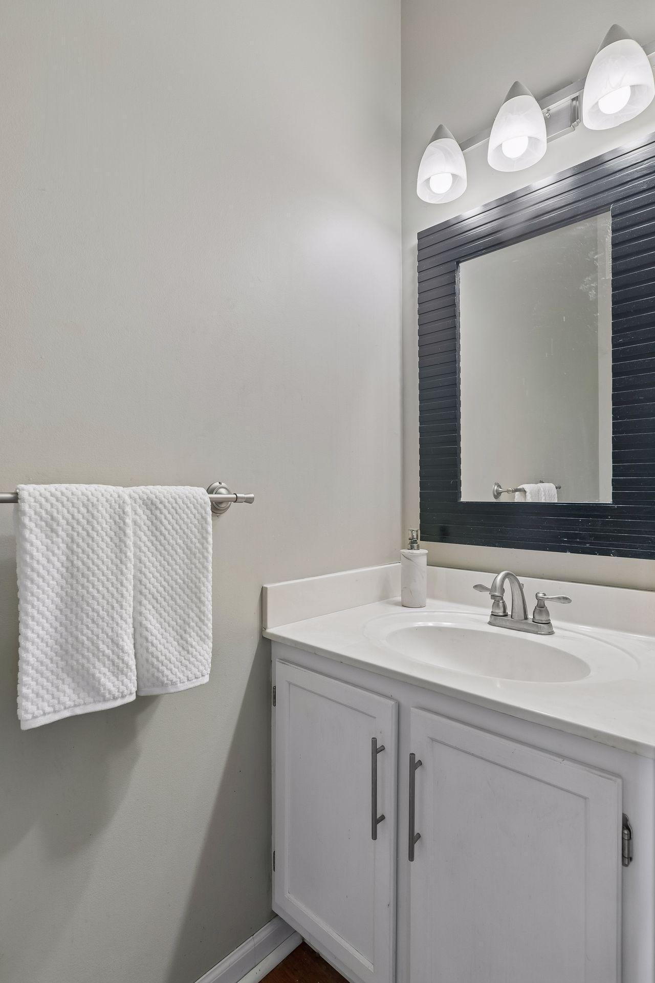 Half-bath on main floor.