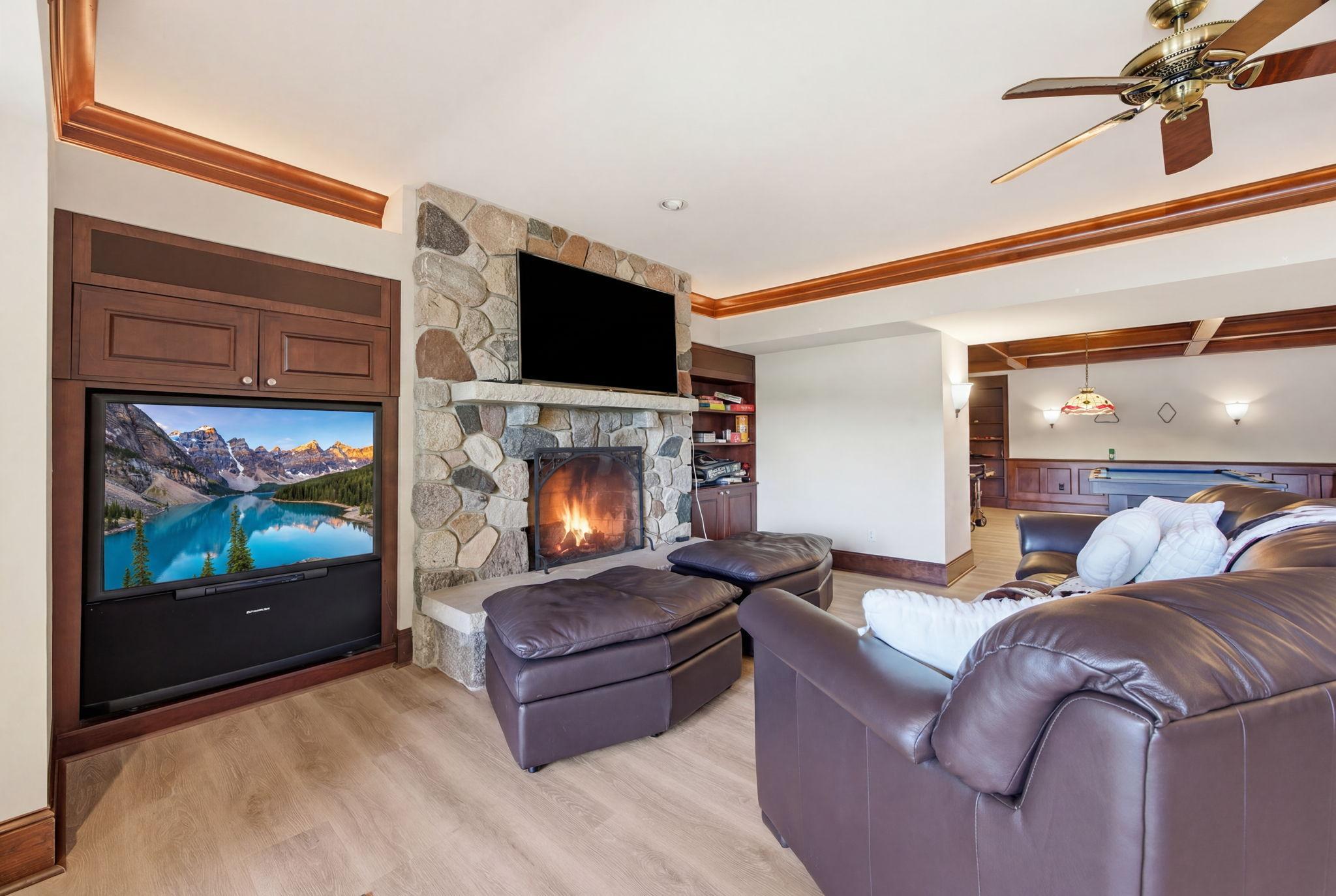 Lower level living area