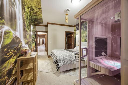 Lower level bedroom 2 also includes an ensuite bath