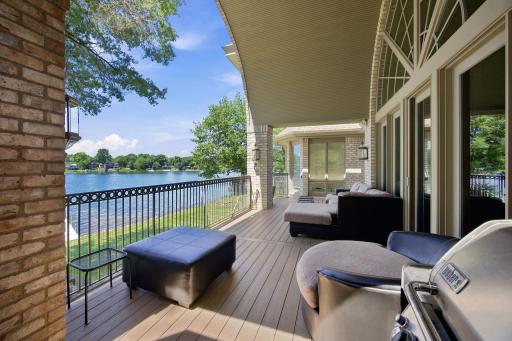 Spacious deck offers plenty of space to relax or entertain