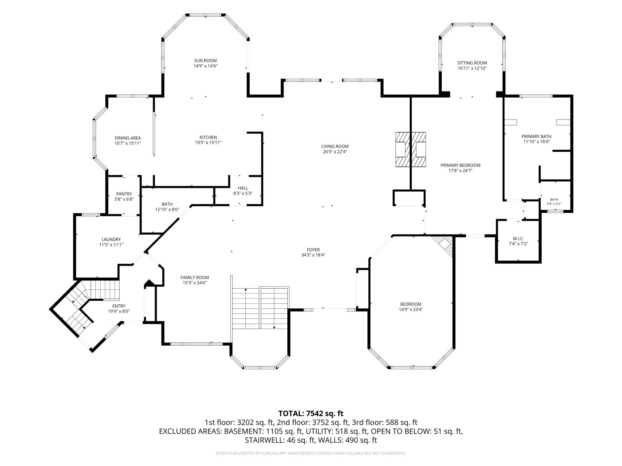 Main level floorplan