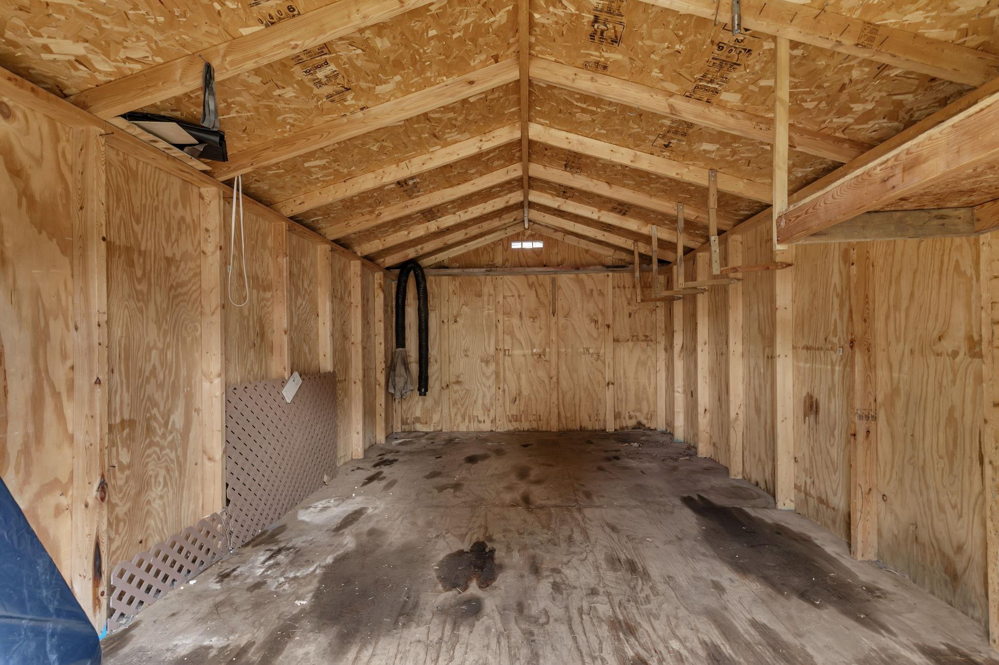 Shed 2 interior