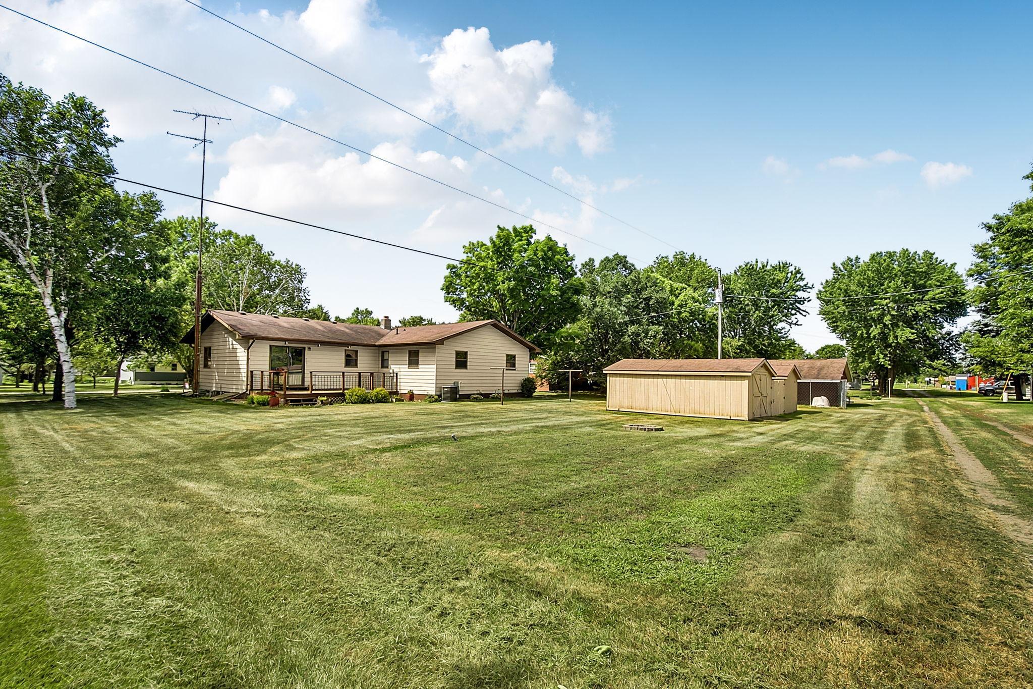 Backyard with alley access