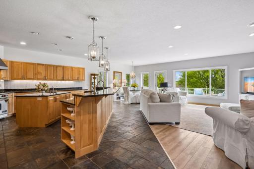 Bright and open kitchen and living space