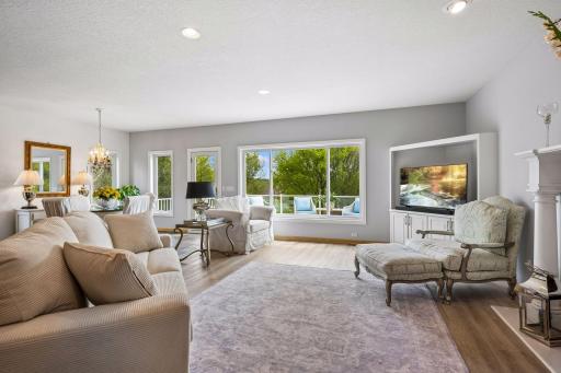 Open floor plan for the main level