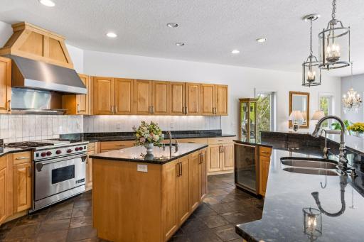 Spacious Chef's kitchen highlighted by two islands