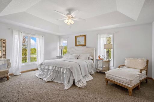 Retreat to the primary suite