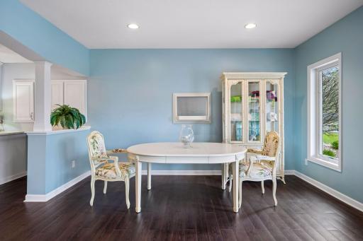 Space for another dining space or a game room