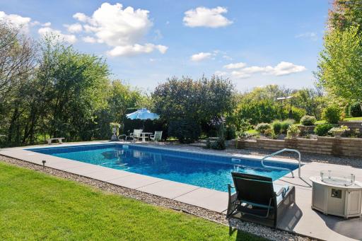 Heated below ground sport pool and new pool liner