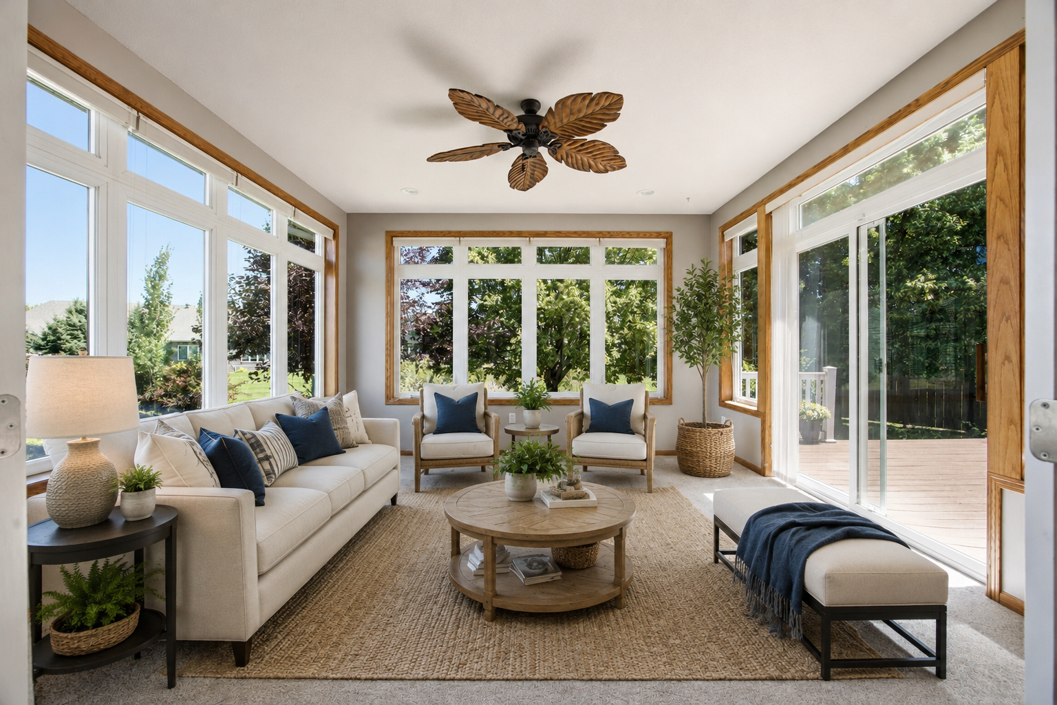 Virtually Staged Sunroom