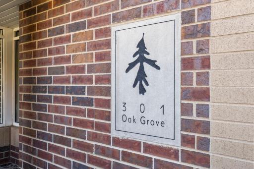 301 Oak Grove building signage