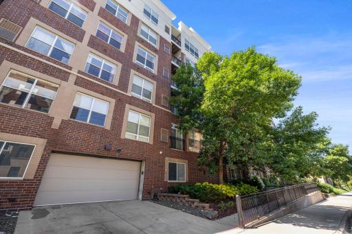Building exterior with access to the heated underground garage