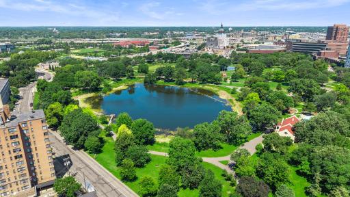 Just steps from Loring Park and its scenic pond