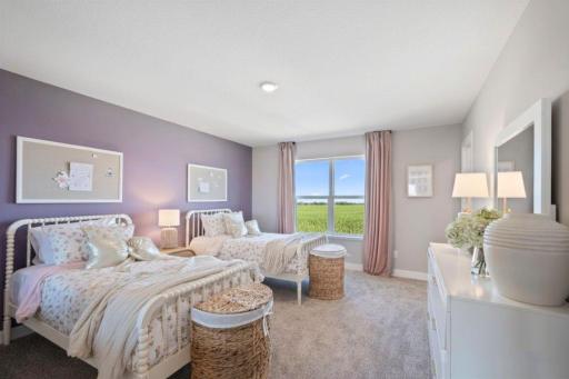 A reverse view of the third bedroom. Photo of model, colors and finishes may vary.