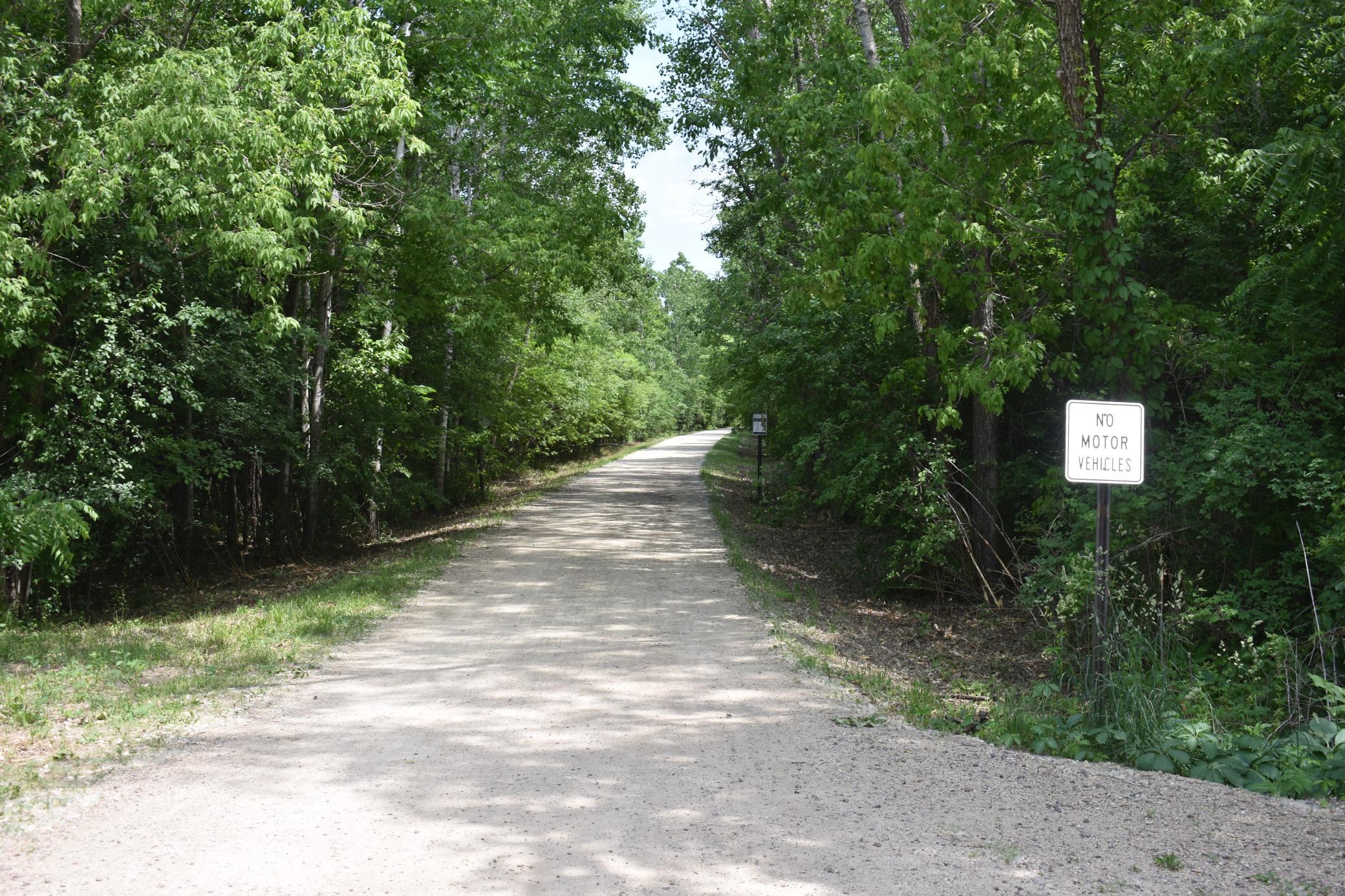 Biking and walking trail accessible at Rowland Road