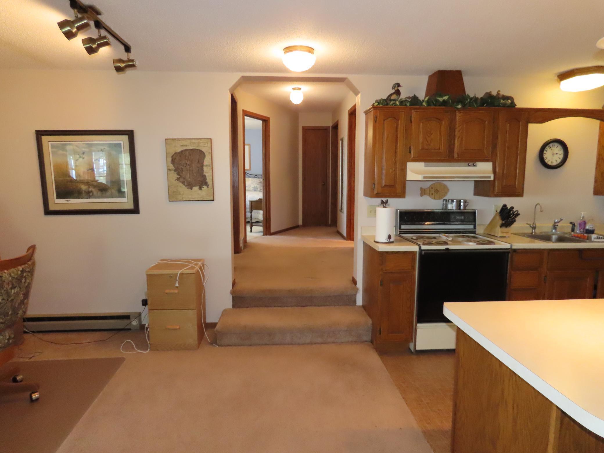 Looking back to the bedrooms and bathroom