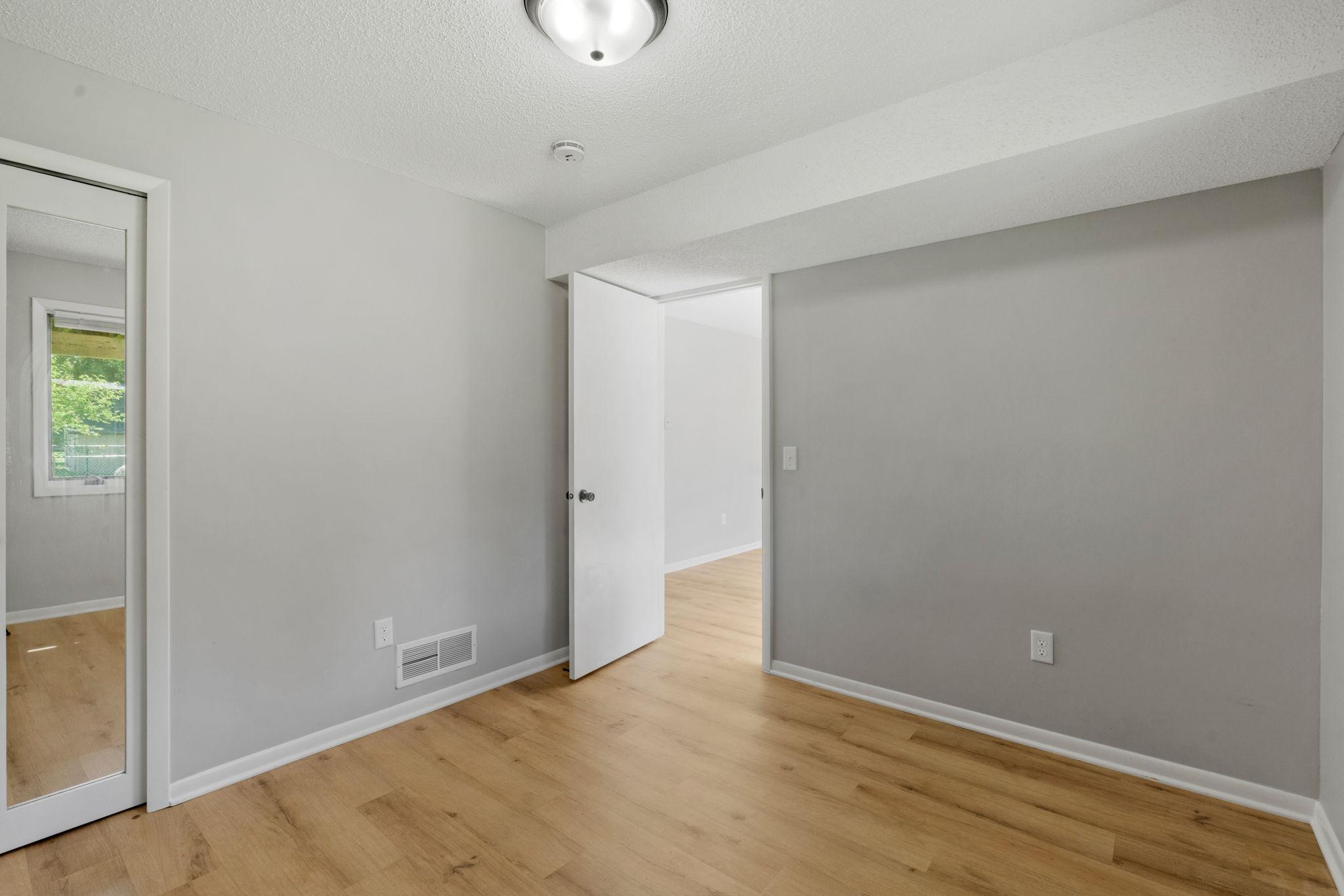 Alternate view of the secondary bedroom.
