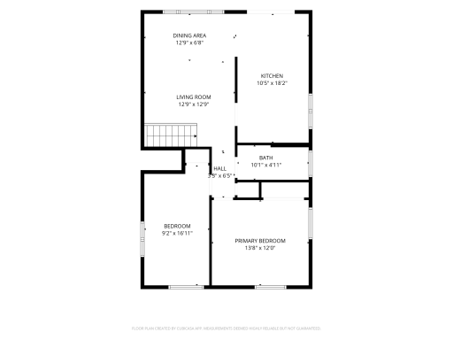Upper level floor plan