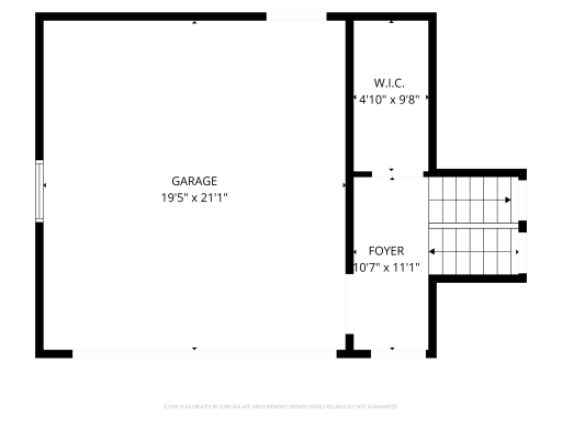 Garage and main level floor plan